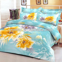 Panel sunflower print bedding set